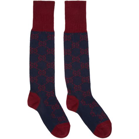 gucci g all over socks|Gucci thigh high socks.